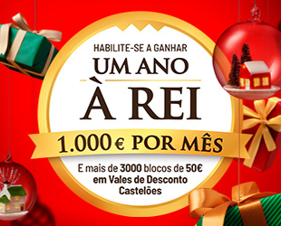 Este Natal habilite-se a ganhar um ano à Rei com Castelões