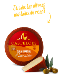 Queijo Castelões - Cura Especial Barrado Pimentão