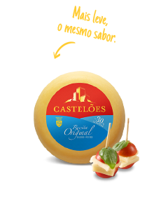 Queijo Castelões - Receita Original -30% Gordura